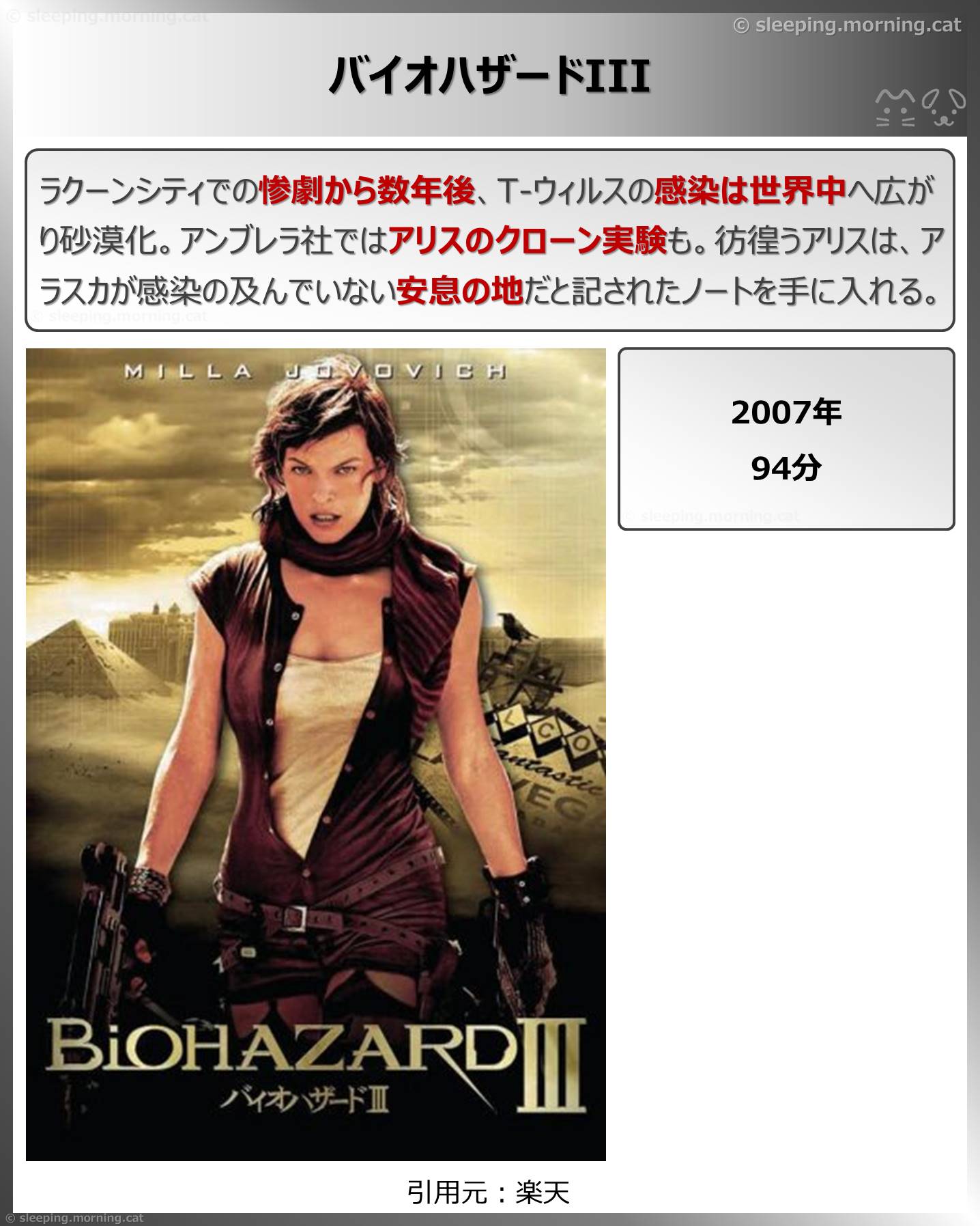 バイオハザードIII
