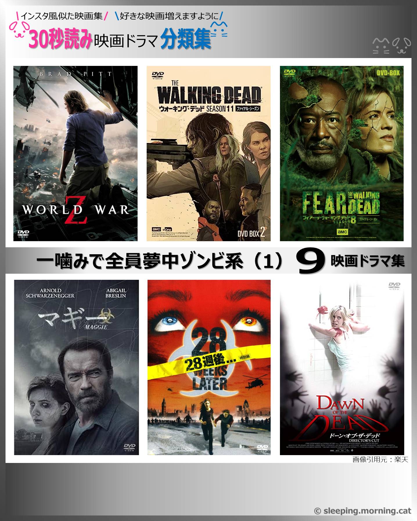 タイトル：一噛みで全員夢中ゾンビ系（1）　9　映画ドラマ集