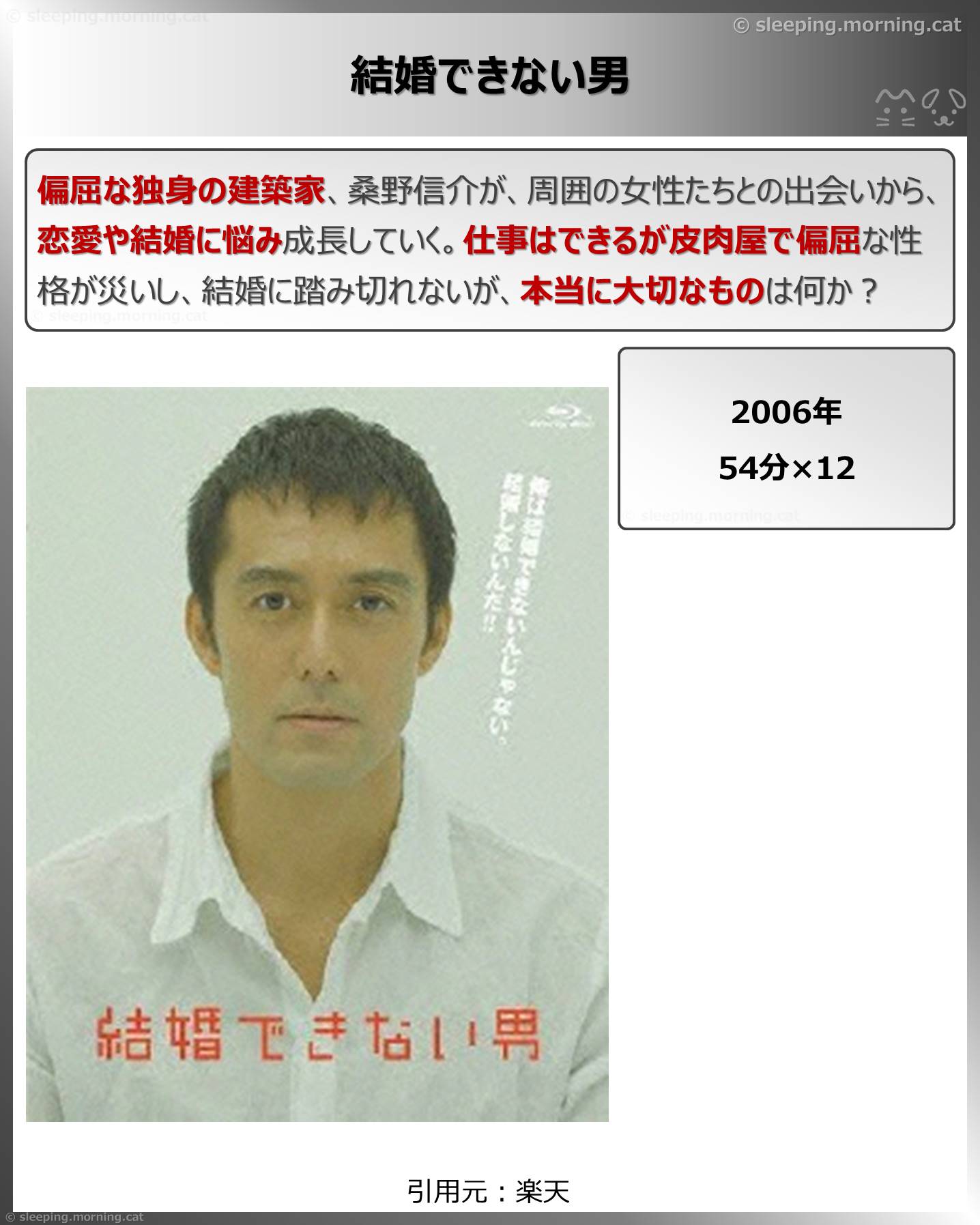 結婚できない男