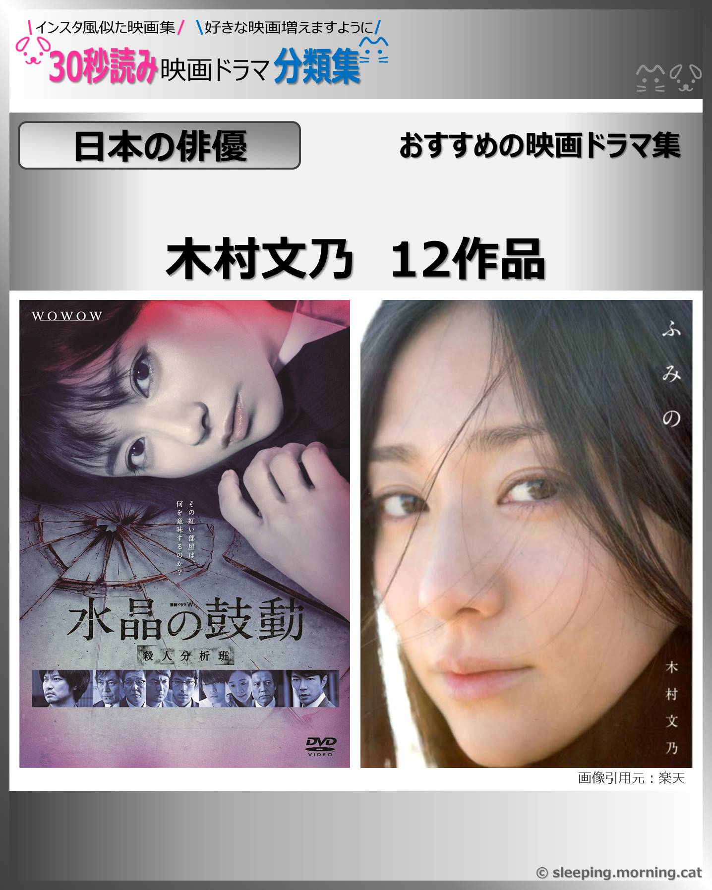 【日本の俳優】木村文乃　おすすめ12作品