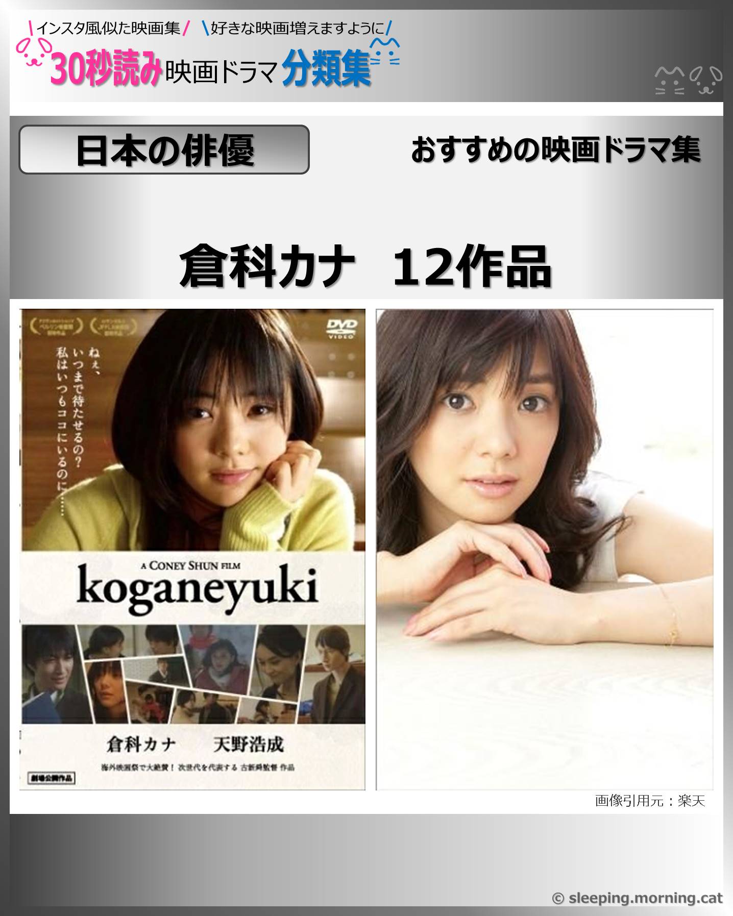【日本の俳優】倉科カナ おすすめ12作品