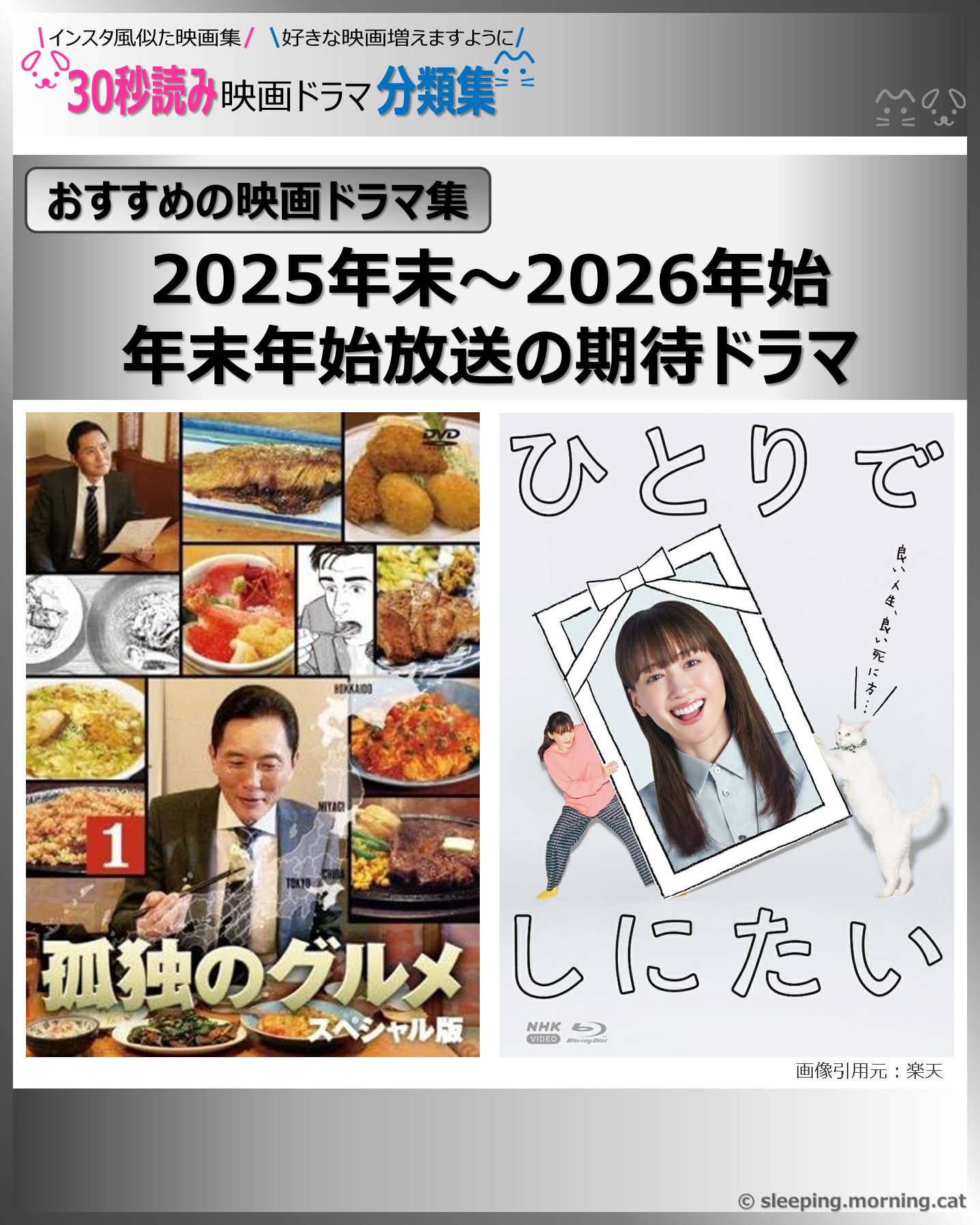 2025年末～2026年始年末年始放送の期待ドラマ【おすすめの映画ドラマ集】